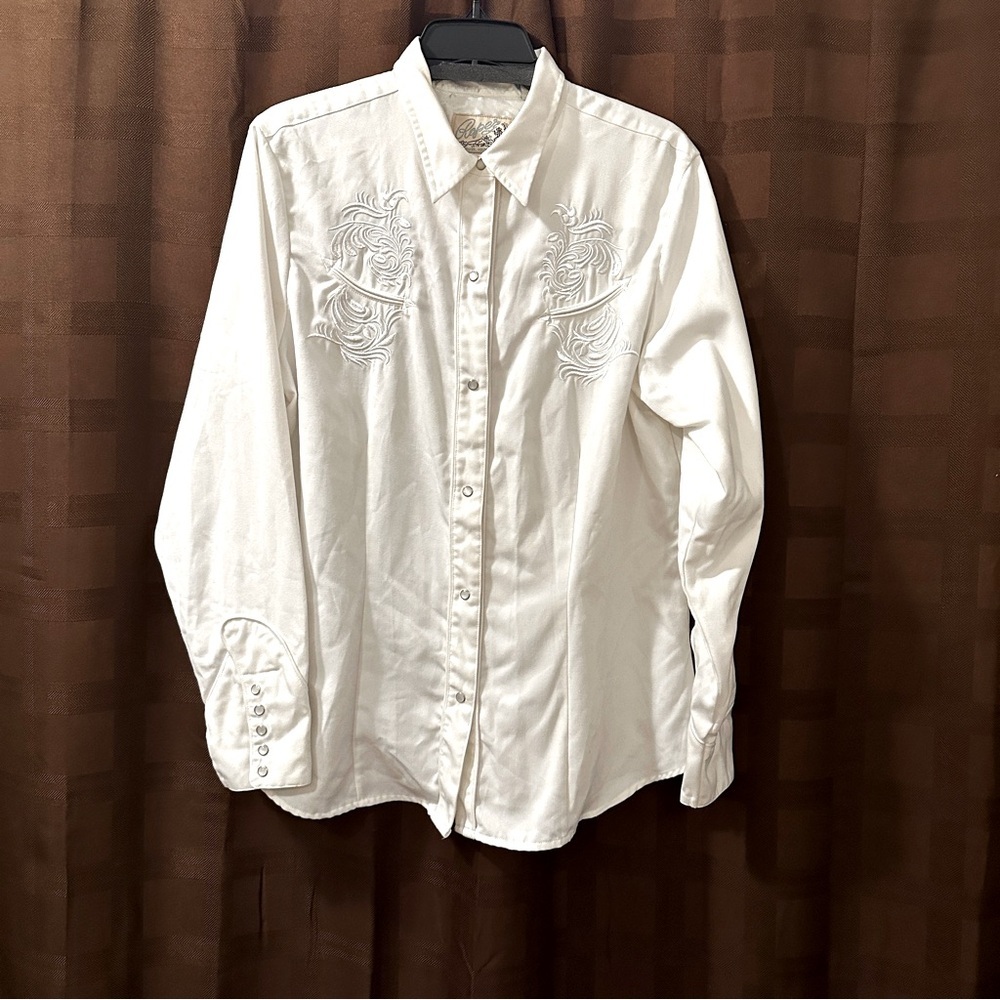 Vintage Roper Western White Shirt XL